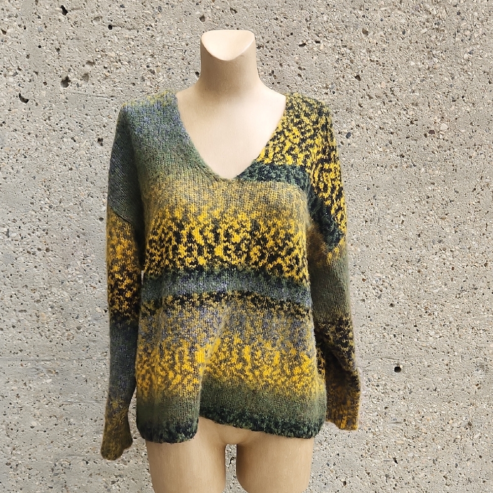 Repeat wool chunky knit sweater